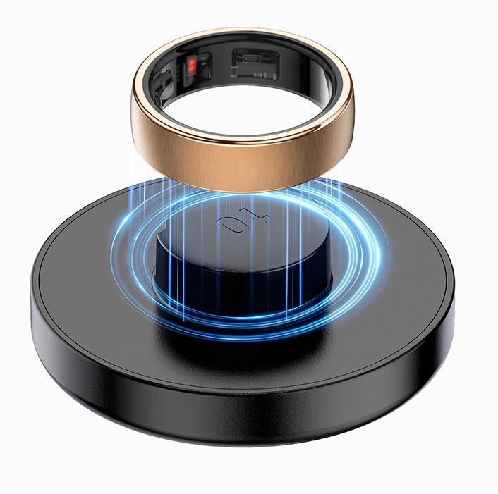 Sigma Smart Ring on its wireless charging dock